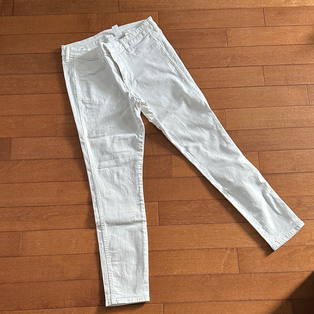 H&M Classic White Denim Pants